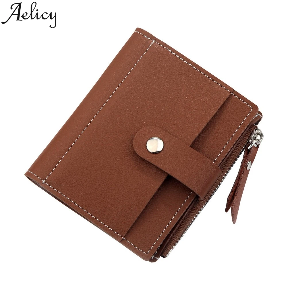 

Aelicy Fashion Long Ladies New Designer Driving License Wallet Purse women's Mini Button Bag Wallets Women Small