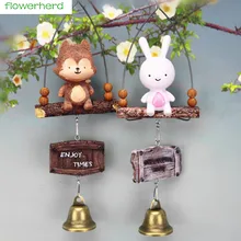 Украшение для дома и сада орнамент садовый декор металлический кролик колокольчики Милый Колокольчик
