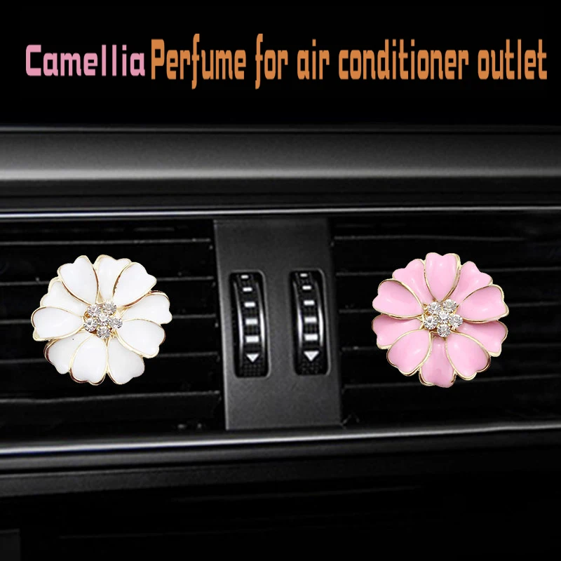 

Water drill Camellia car Air conditioning outlet perfume car perfume car interior accessories car fragrance