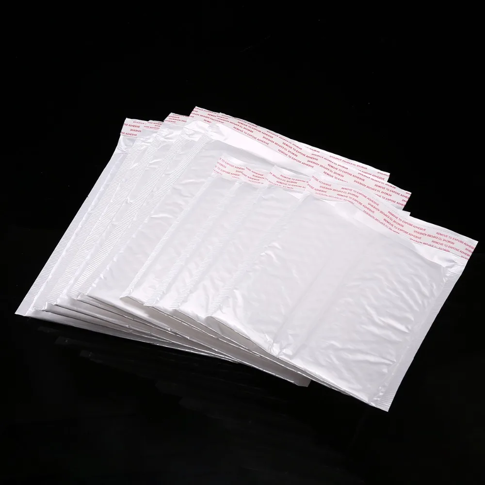 

10pcs Envelope Moistureproof Vibration Bag Protective Case Bag For Valuables Document White Envelope Foam Foil Office Packaging