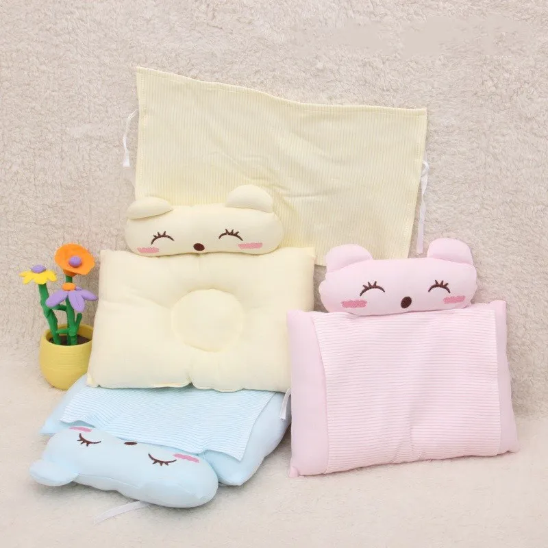 Хлопковая Подушка для новорожденных, позиционер для детей, для младенцев, предотвращающие плоские фигурки животных подушки под голову