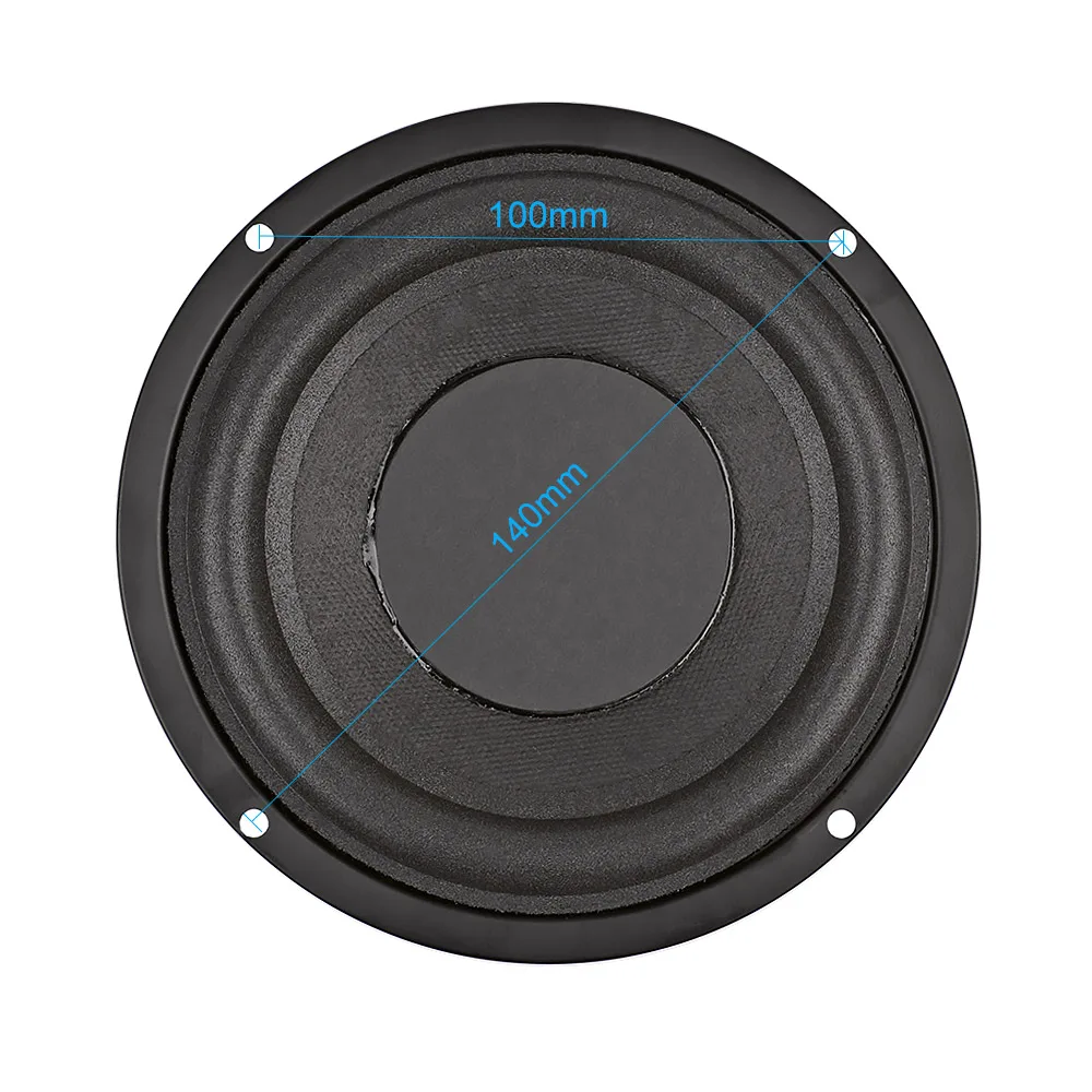 AIYIMA 1 шт. 5,25 дюймов сабвуфер аудио колонки 100 Вт 4 8 Ом высокой мощности Fever НЧ-динамик двойной Магнитный громкоговоритель DIY звуковая система