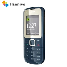 C2-00 Разблокированный Мобильный телефон Nokia C2-00 черного и красного цвета отремонтированный