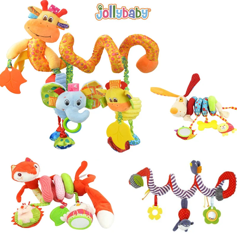 Baby Bed Stroller Hanging Toys Multipurpose Circle Round With Sound Paper and Mirror Caterpillar Children Boy Gift 20% off