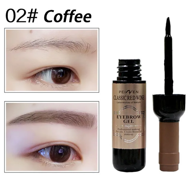 Brown/Coffee Eyebrow Enhancer Makeup Red Wine Eye Brow Tattoo Tint Long