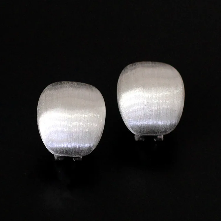Тайские серебряные серьги ювелирные изделия из стерлингового серебра S925 Ms. рисунок ушной Клипсы