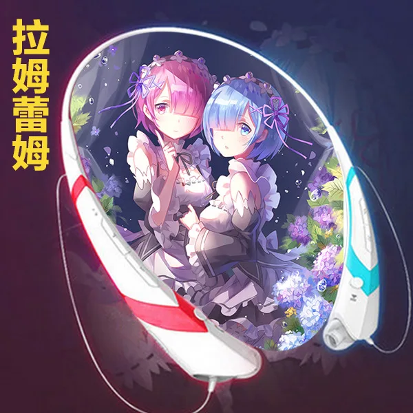 Беспроводные наушники MLLSE Hatsune Miku 2 светодиодный Bluetooth спортивные с надписью King glory
