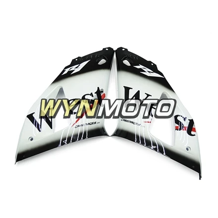Полный ABS Пластик инъекций gloss white черный капоты мотоциклетные Обтекатели для Yamaha YZF R1 год 98 99 1998 1999 Средства ухода за кожей кадры