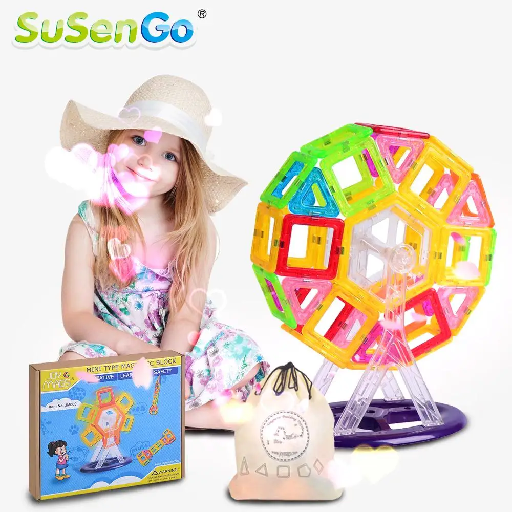 SuSenGo 60/80/100Pcs Mini Magnetic Block Designer Model Kit 3D Building Brick Toys DIY Construction Kids Gift for Children Baby baby-blocks : image SuSenGo 60/80/100Pcs Mini Magnetic Block Designer Model Kit 3D Building Brick Toys DIY Construction Kids Gift for Children Baby baby-blocks