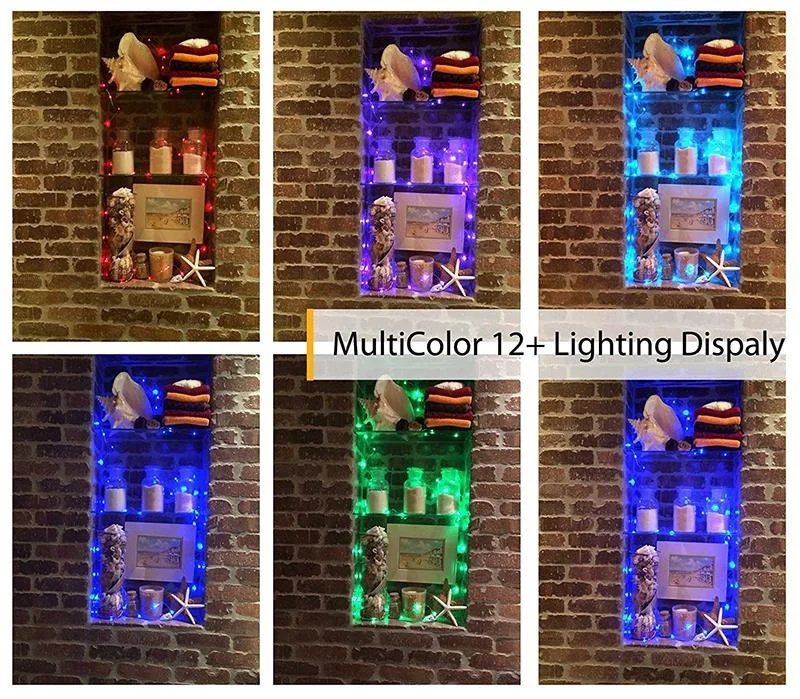 LED String Lights Battery Powered 50Leds Multi Color Changing With Remote Control Indoor Christmas Decorative Silver Wire Lights LED String Lights Battery Powered 50Leds Multi Color Changing With Remote Control Indoor Christmas Decorative Silver Wire Lights