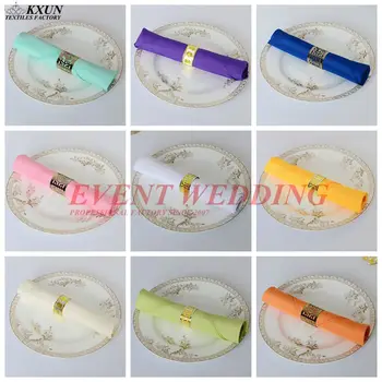 

100Pcs \ Lot 30X30CM Table Napkin Linen Napkins For Table Cloth Wedding Event Banquet Decoration