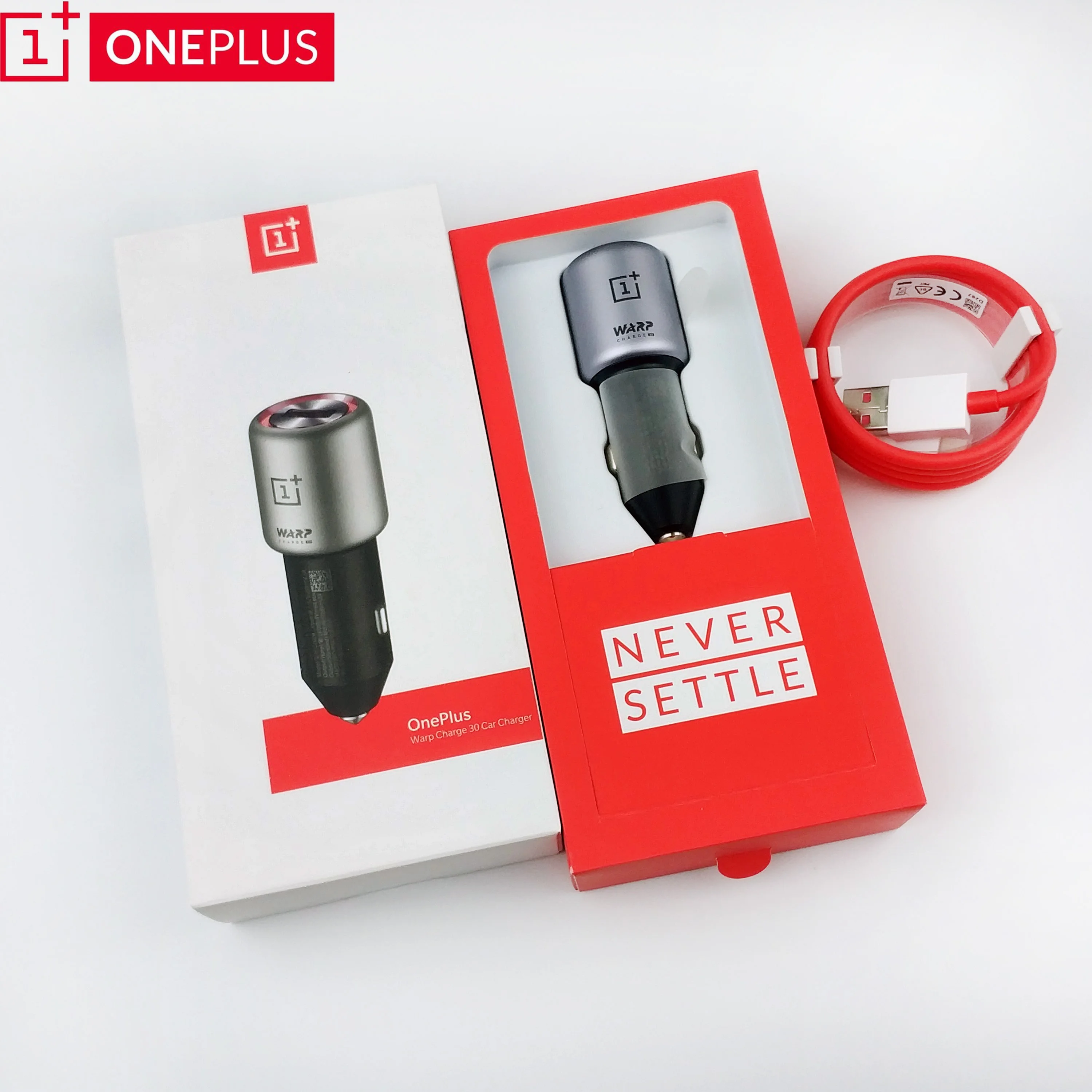 

Oneplus 7 Warp Dash Car Charger Original One plus 7 Pro 6T 6 5T 5 Smarpthone 6A fast usb type-c quick cable Car Charge adapter