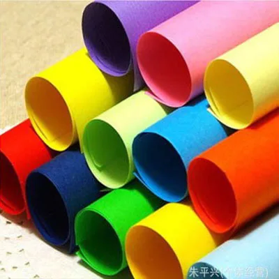 

free shipping 10 pcs colourful 180gsm thick color paper cardboard for greeting card handmade artwork and decoration