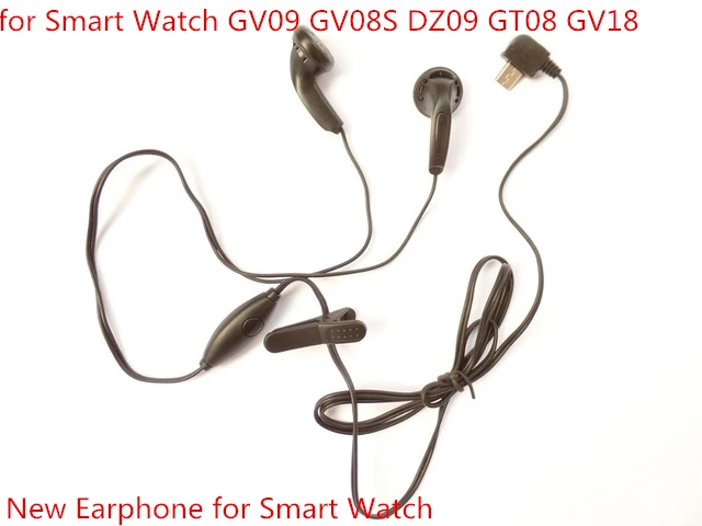 Free Shipping Wholesale Earphone for font b Smart b font Watch DZ09 GV18 Earphone with Micro