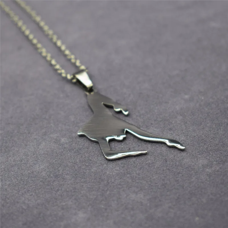 Elfin-New-Stainless-Steel-Latin-Dance-Necklace-Dancing-Jewellery-Ballet-Dancer-Pendant-Necklace-Women (2)