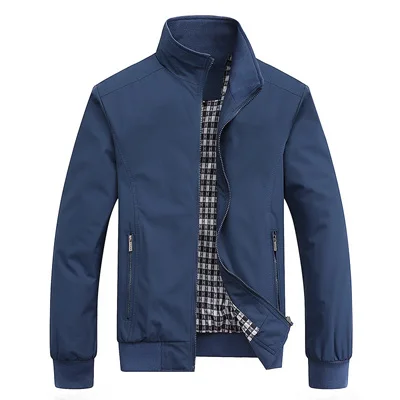 Maxulla мужские куртки-бомберы повседневная мужская верхняя одежда ветровка Slim Fit Бейсбольные пальто Мужская мода хип хоп куртки из анорака одежда - Цвет: Blue