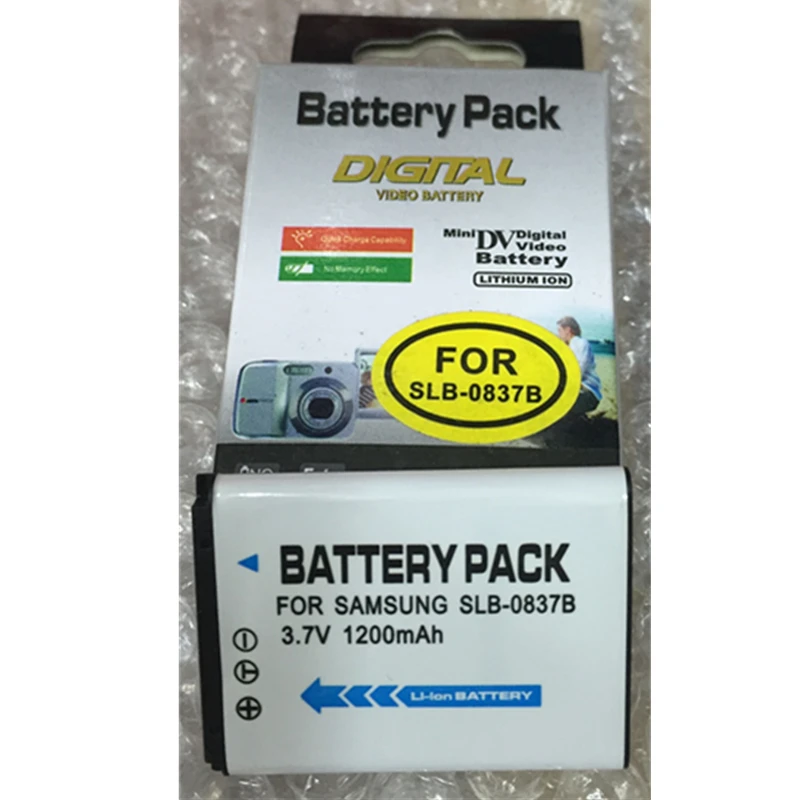 SLB 0837B SLB0837B SLB 0837(B) lithium batteries 0837B Digital camera