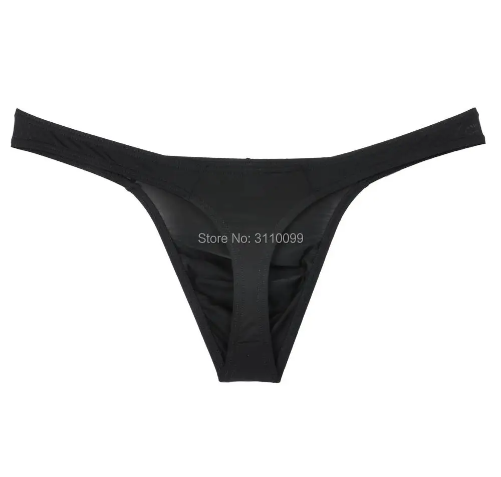 Smooth Sexy Bikini Men's Thongs and G-Strings Bluge Pouch Soft Comfy Elastic Stretch Male Thong Underwear Underpants Men Tanga 4