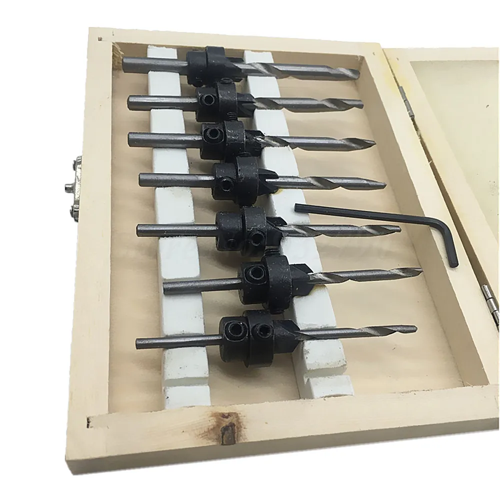 Countersink Bit 22pcs Tapered Drill Bit Set Drilling Holes Countersink