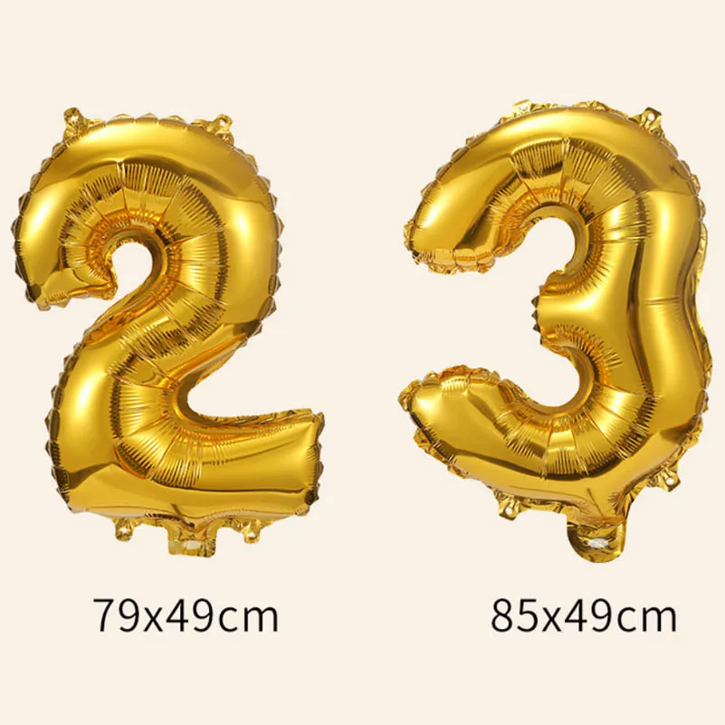 32inch number balloons -size 23