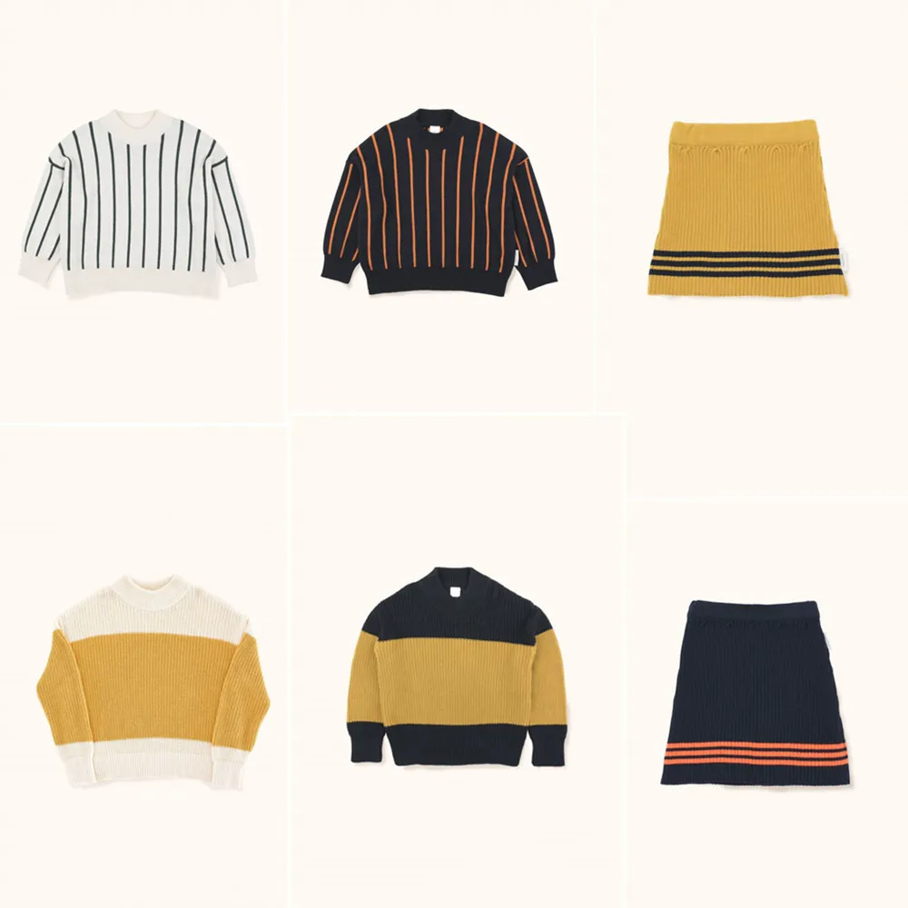 

Kids Sweaters Tiny Cottons 2018 Autumn Winter Boys Girls Long Sleeve Stripe Print Knitting Cardigan Baby Children Tops Clothes