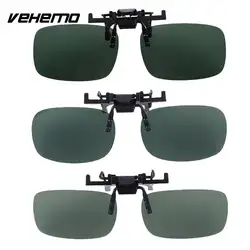 Открытый темно-зеленые поляризованные линзы Зеркало Клип на солнцезащитные очки UV400 очки