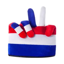 Франция Поклонники World Футбол команды вечерние Косплэй победы жест палец плюшевые шапка для взрослых и детей подарок или игрушки