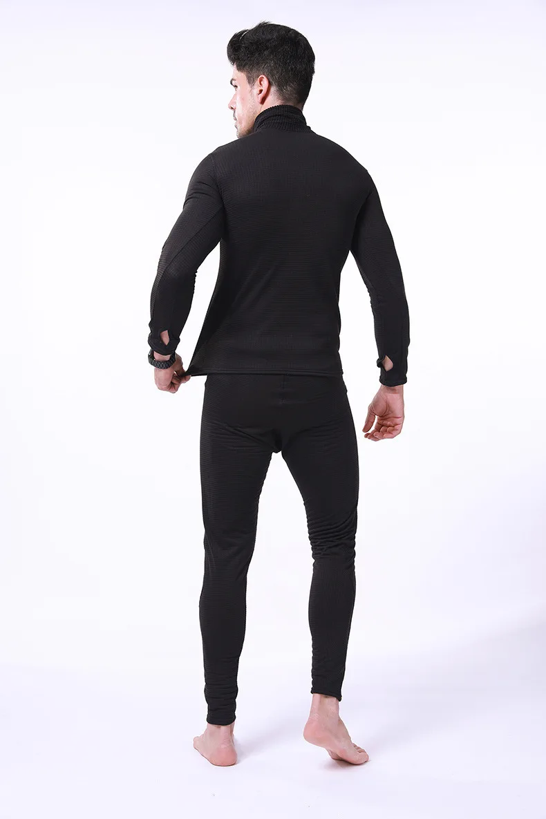Тактический тренировочный мужской теплый комплект нижнего белья для походов и охоты, ветрозащитная термо-флисовая рубашка+ штаны, комплекты, военная одежда