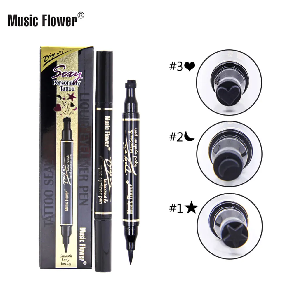 

Double eyeliner continuous waterproof and sweatproof eyeliner makeup tools three colors
