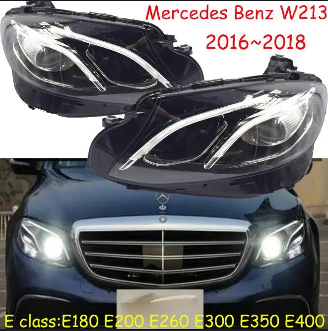 Бамперная фара для Mercedes Benz W213 фар~ 2018y автомобильные аксессуары, E180 E200 E260 E300 E350 E400 туман W213 головного света - Цвет: one set 2pcs