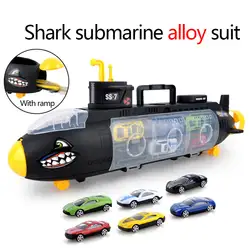 Подводная лодка игрушечных автомобилей Акула сплава автомобиля подводная лодка Акула автомобиля Multicolor 1 комплект вечерние Декор