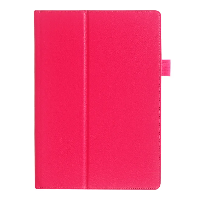 Для lenovo Tab3 10 бизнес TB3-X70F/M планшет кожаный чехол 10,1 дюймов для lenovo Tab2 A10-70F/L A10-30 X30F+ пленка+ стилус - Цвет: rose red