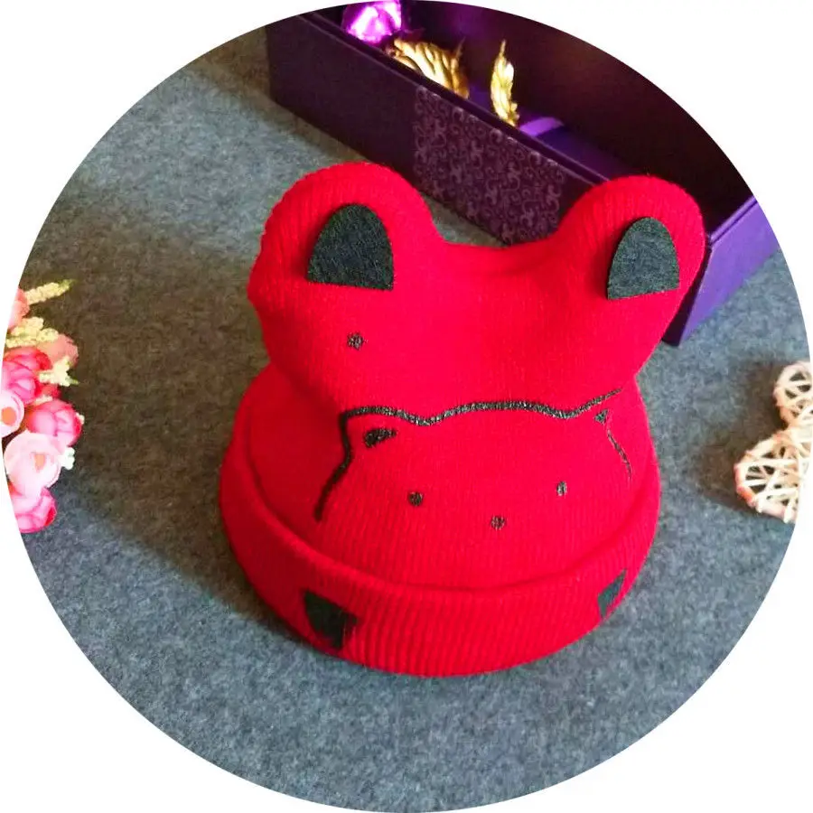 Для новорожденных теплые зимние Шапки шерстяная шапочка милые животные картины