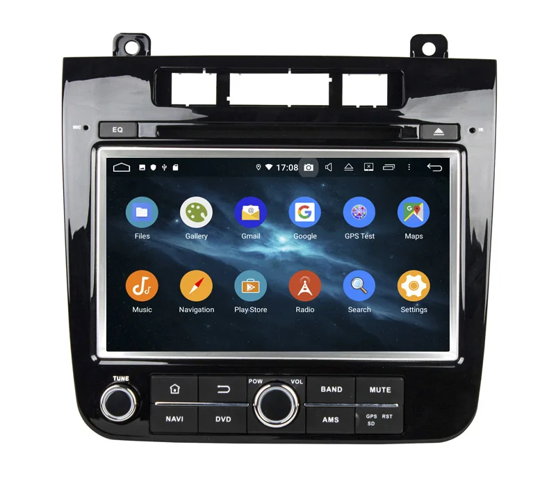 Discount Android 8.0 Car DVD GPS Stereo Player fit for VW touareg 2010 2011 2012 2013 2014 with wifi bluetooth Radio DVD GPS navigation 7