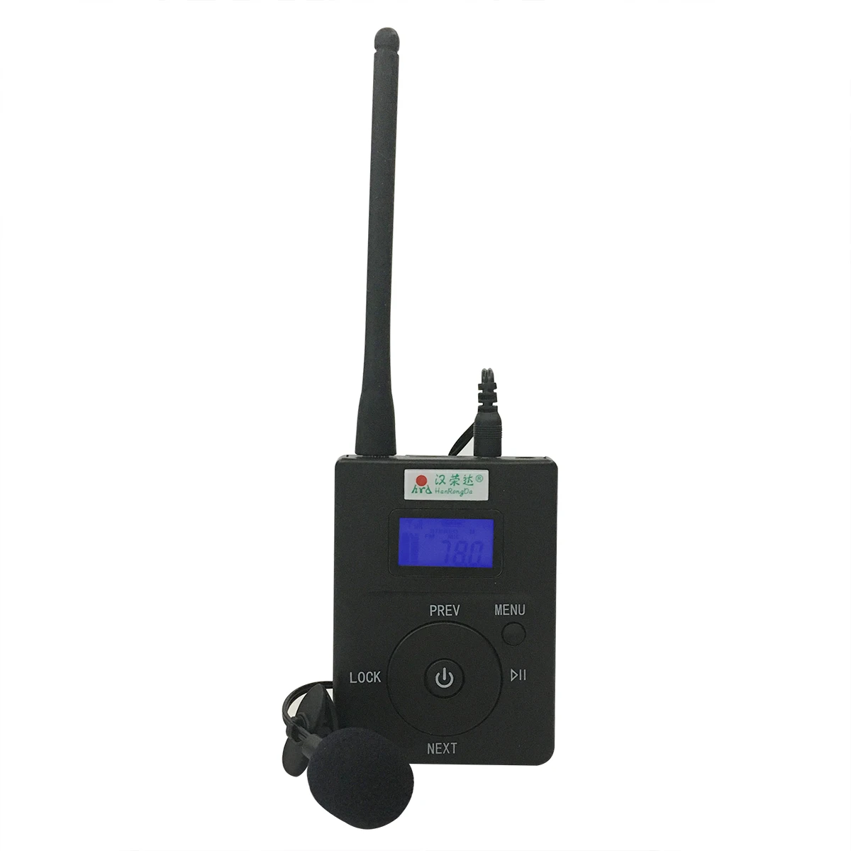 Mini přenosné stereo digitální FM vysílač FM rozhlasové stanice vysílání s mikrofonem audio spuštění 500 metrů HDR-831  t