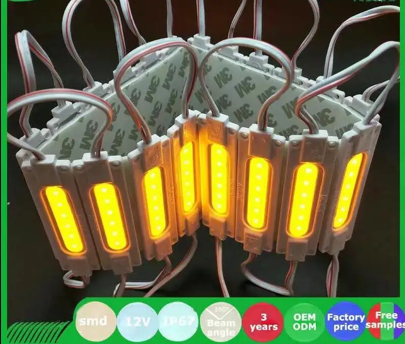 Светодиодный модуль 2 Вт IP65 Водонепроницаемый DC12V светодиодный модуль COB коммерческое освещение, освещенная реклама светодиодное фоновое освещение, белый цвет