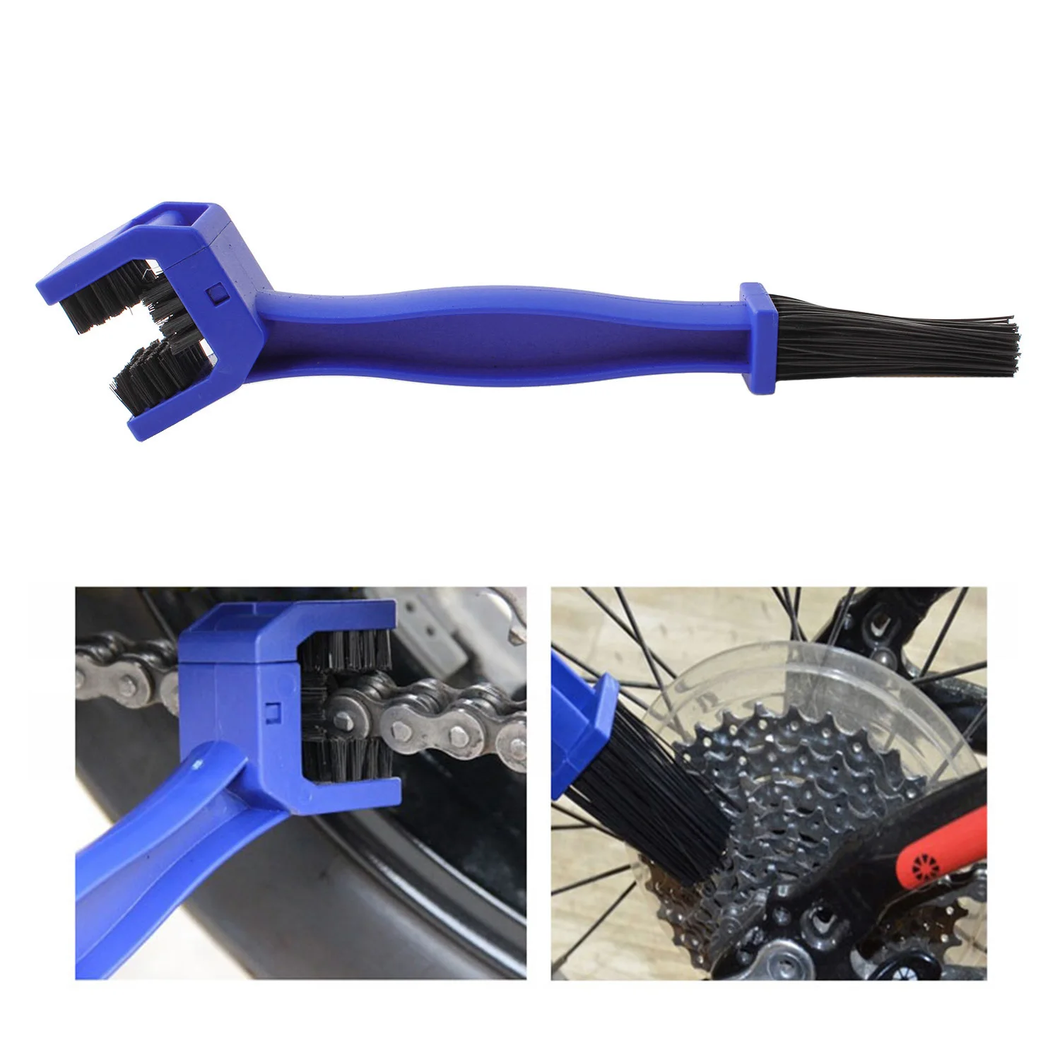 

Motorcycle Motorbike Cycling Gear and Chain Cleaning Grunge Brusher Cleaner Tool Blue Color for Cars Vehicle Motorbike