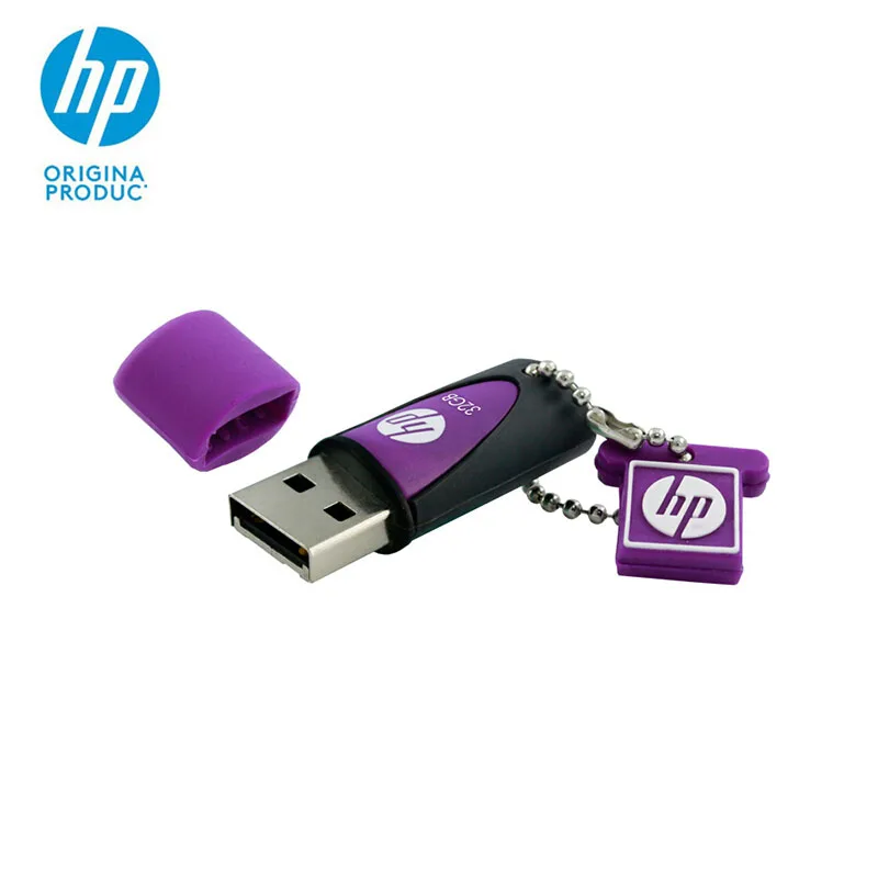 Оригинальный hp V245 USB силиконовые флеш накопитель 32 Гб оперативной памяти 16