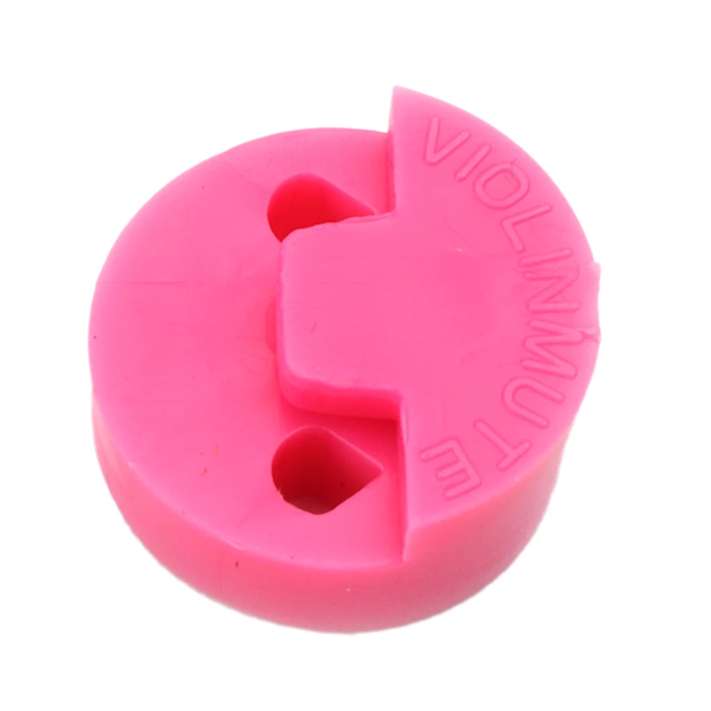 Professional Round Rubber Violin Fiddle Mute Sordine Silencer Pink Musical Stringed Instruments Accessories for Violin