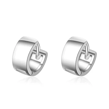 

XIYANIKE 925 Silver Cute Black Color Mini Slim Hoop Earrings Simple Earrings For Women Kids Girls Baby Children Jewelry VES6162