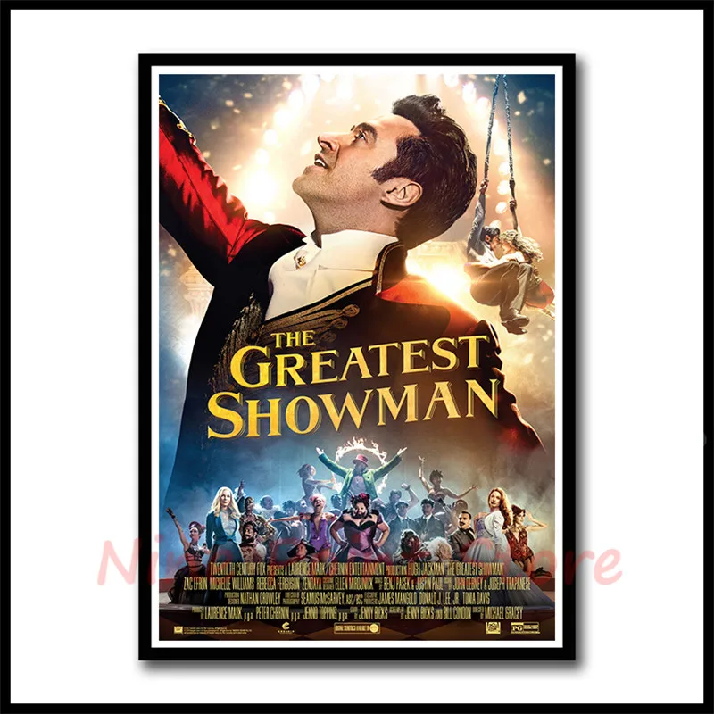 Величайший Showman белая мелованная бумага фильм плакат домашний декор настенное изображение, принт бескаркасных