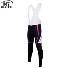 KIDITOKT женские мягкие велосипедные длинные зимние теплые флисовые велосипедные штаны с гелевой подкладкой, колготки Mtb Ropa Pantalon Ciclismo Invierno