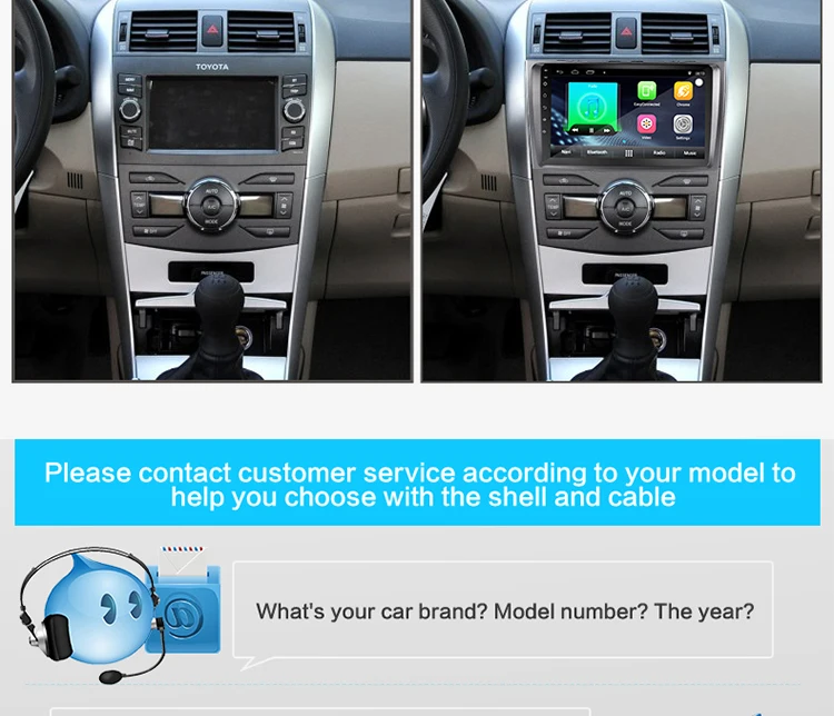 Flash Deal Car Android 2+32 For Toyota Corolla 2007 2008 2009 2010 2011 8 inch 1024*600 screen Car radio gps stereo 2 din car dvd player 9