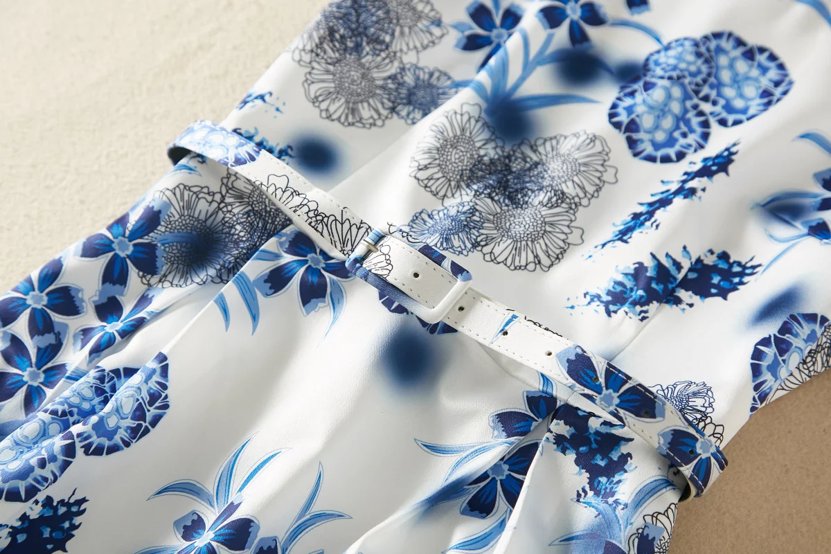 WVLDDBL 20019 white blue floral dress summer women s dresses runway 190416 WVLDDBL 20019 white blue floral dress summer women s dresses runway 190416