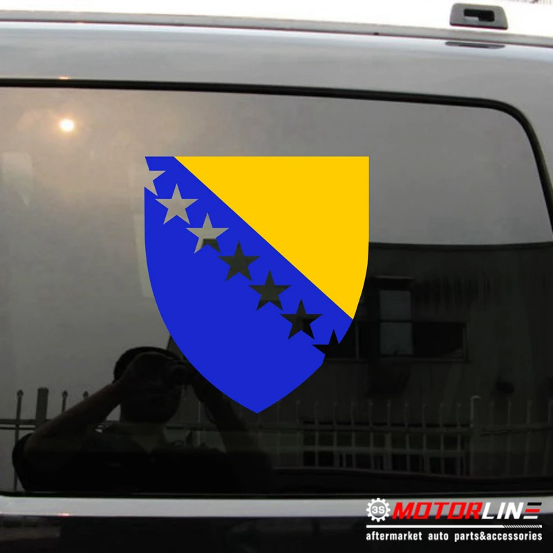 

Bosnia and Herzegovina Coat of arms Decal Sticker Car Vinyl pick size no bkgrd