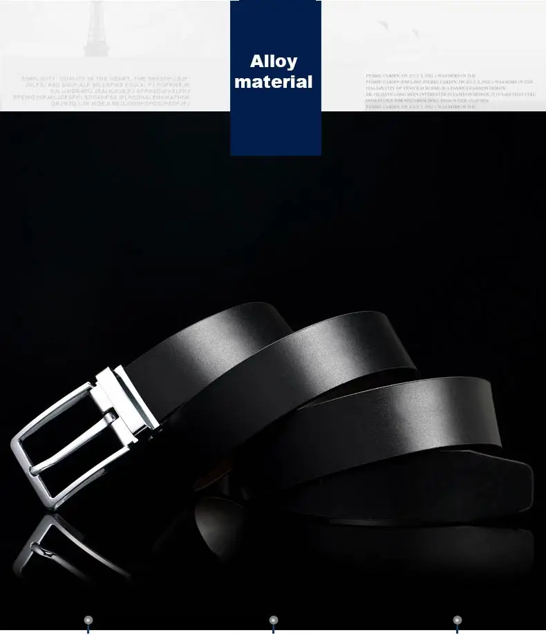 DOULILU New Designer Belts Men High Quality Luxury Brand Leather Belt Pin Buckle Black Business Trouser Strap Cinturones Hombre Cinto1 (7)