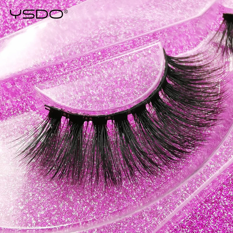 

YSDO 1 pair eyelashes 3d soft faux mink lashes natural long eyelashes cilios mink 3d mink eyelashes false lashes eye lashes W32P