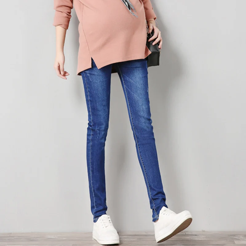 

Mom denim overall trousers grossesse Women Jeans Pregnant pencil Prop Pants Clothing For maternity Clothes plus size embarazada