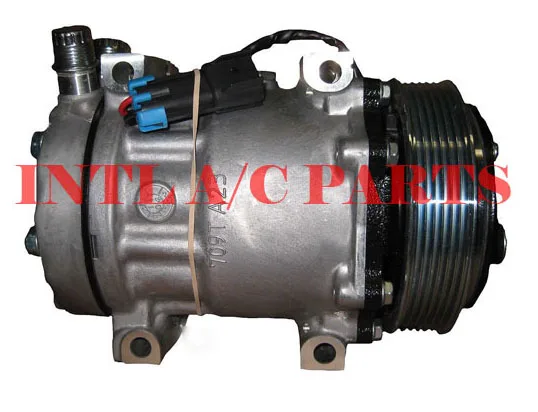 Sanden 4092 4883 4092 7H15 7S15 709 SD709 SD7H15 auto ac compressor for Mack Peter bilt Kenworth Ford Sterlingv olvo trucks 6pk (1)