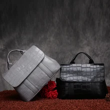 Женская сумка через плечо, женские модные сумки из кожи аллигатора, женские сумки через плечо, женские сумки из натуральной кожи, ручная работа